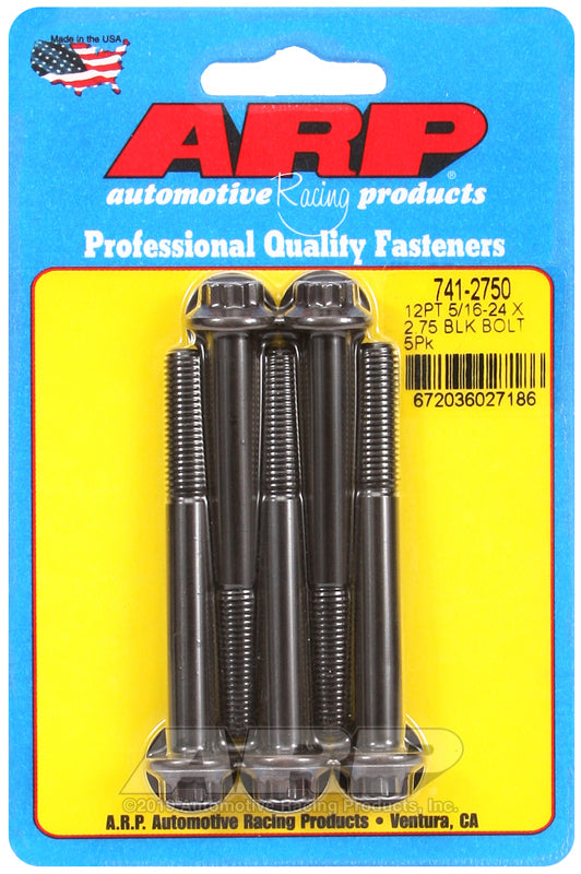 ARP 5/16-24 x 2.750 12pt black oxide bolts