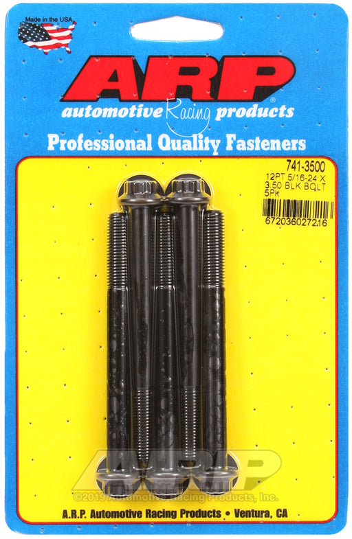 ARP 5/16-24 x 3.500 12pt black oxide bolts