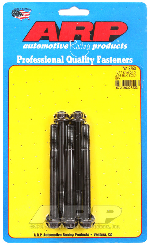 ARP 5/16-24 x 3.750 12pt black oxide bolts
