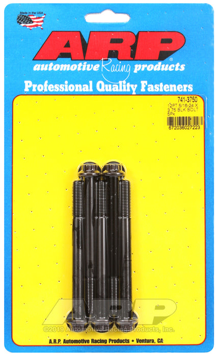 ARP 5/16-24 x 3.750 12pt black oxide bolts