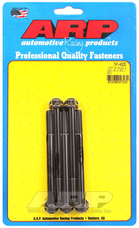 ARP 5/16-24 x 4.000 12pt black oxide bolts