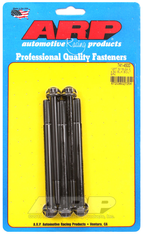 ARP 5/16-24 x 4.500 12pt black oxide bolts