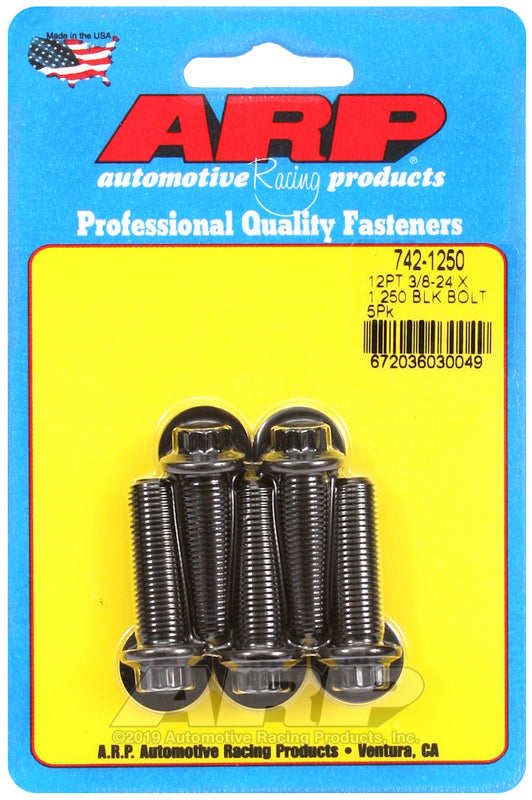 ARP 3/8-24 x 1.250 12pt black oxide bolts