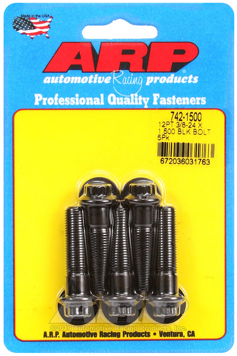 ARP 3/8-24 x 1.500 12pt black oxide bolts