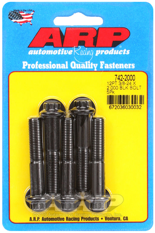 ARP 3/8-24 x 2.000 12pt black oxide bolts
