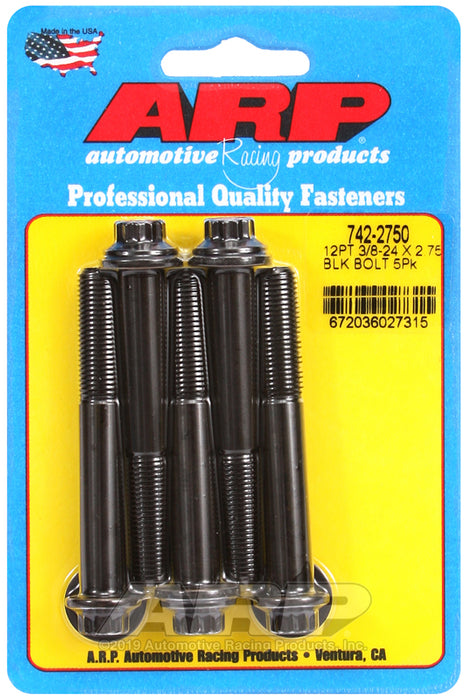 ARP 3/8-24 x 2.750 12pt black oxide bolts