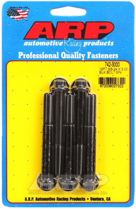 ARP 3/8-24 x 3.000 12pt black oxide bolts