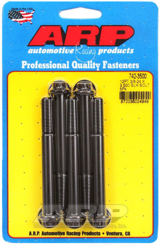 ARP 3/8-24 x 3.500 12pt black oxide bolts