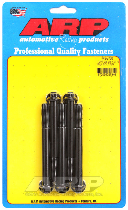 ARP 3/8-24 x 3.750 12pt black oxide bolts