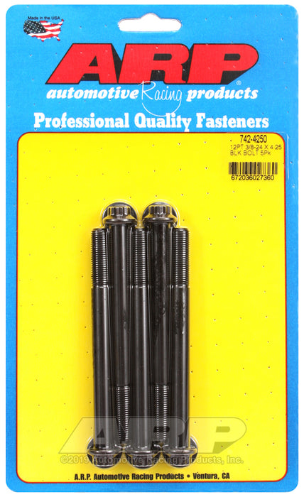 ARP 3/8-24 x 4.250 12pt black oxide bolts
