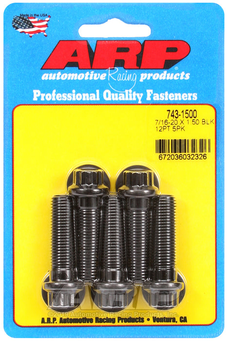 ARP 7/16-20 x 1.500 12pt black oxide bolts