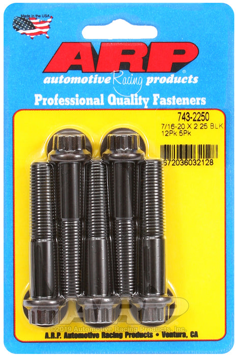 ARP 7/16-20 x 2.250 12pt black oxide bolts