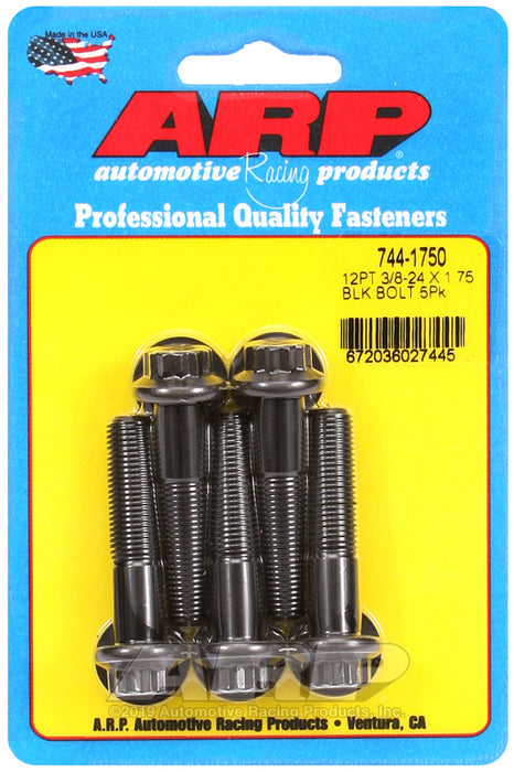 ARP 3/8-24 x 1.750 12pt 7/16 wrenching black oxide bolts