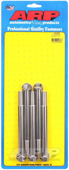 ARP 1/2-20 x 5.500 hex SS bolts