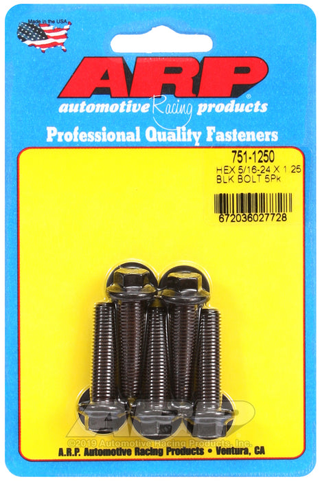 ARP 5/16-24 x 1.250 hex black oxide bolts