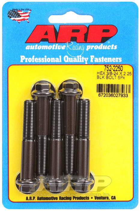 ARP 3/8-24 x 2.250 hex black oxide bolts