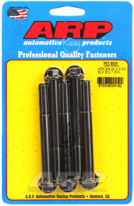 ARP 3/8-24 x 3.500 hex black oxide bolts