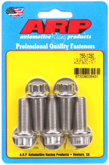ARP 1/2-20 x 1.250 12pt SS bolts