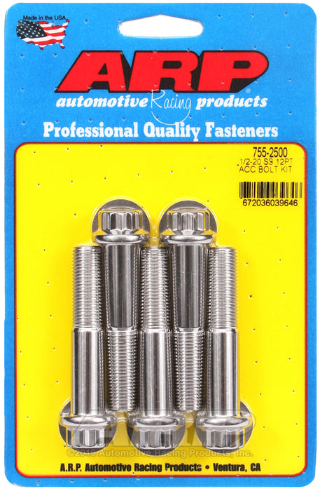 ARP 1/2-20 x 2.500 12pt SS bolts