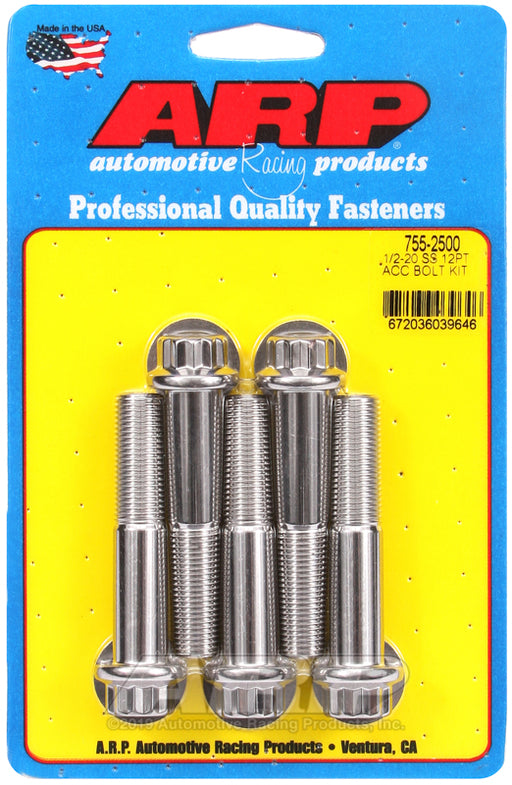 ARP 1/2-20 x 2.500 12pt SS bolts