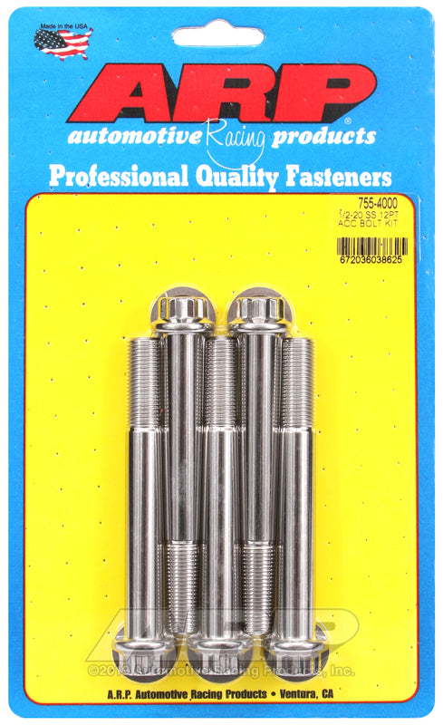 ARP 1/2-20 x 4.000 12pt SS bolts