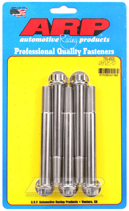 ARP 1/2-20 x 4.500 12pt SS bolts