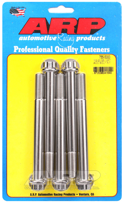 ARP 1/2-20 x 5.000 12pt SS bolts