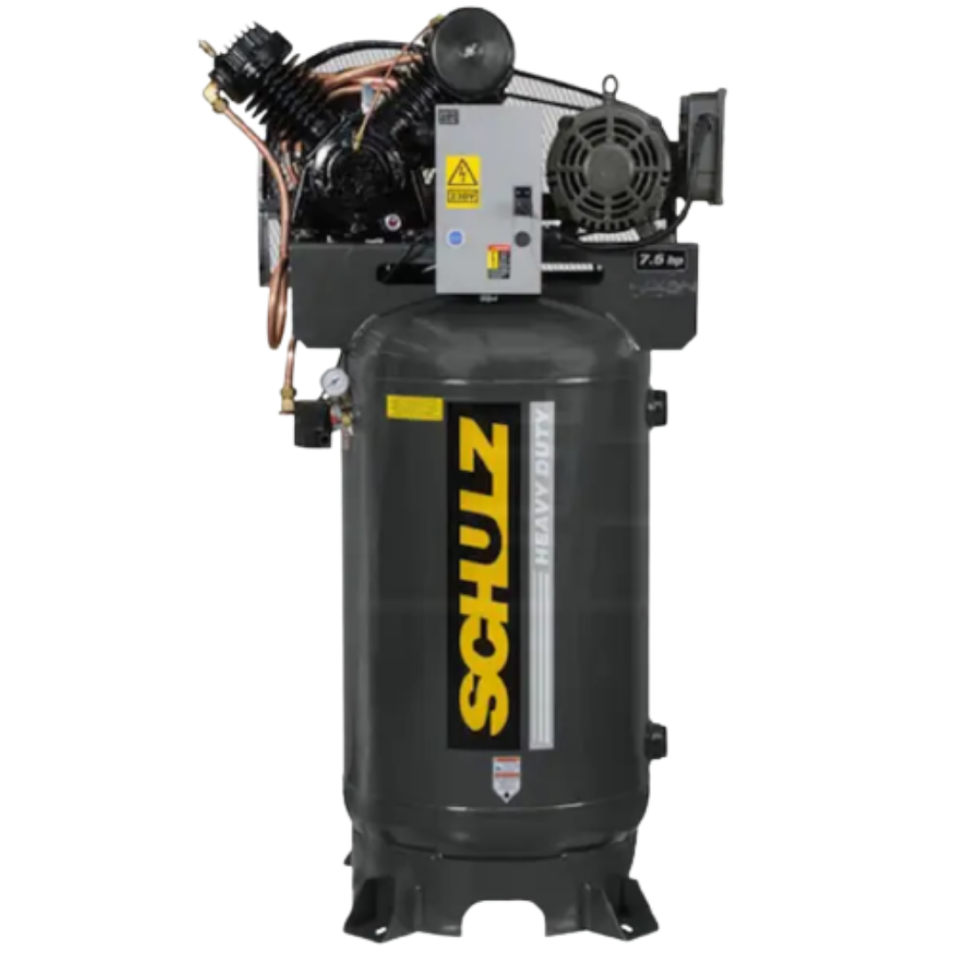 Schulz V-Series 7580VV30X-3 7.5-HP 80-Gallon Two-Stage Air Compressor (460V 3-Phase)