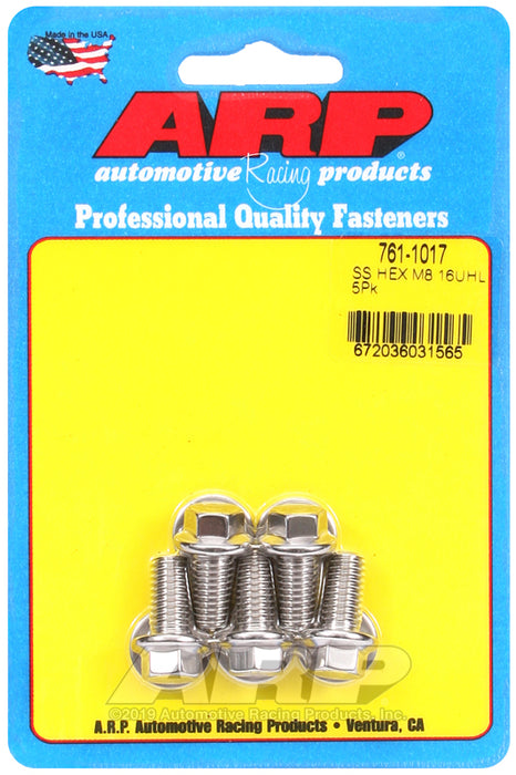 ARP M8 x 1.25 x 16 hex SS bolts