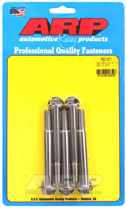 ARP M10 x 1.50 x 90  hex SS bolts