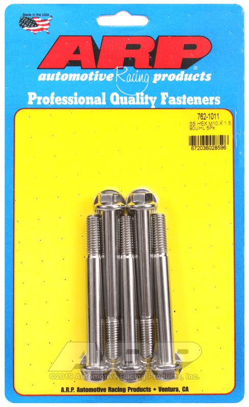 ARP M10 x 1.50 x 90  hex SS bolts