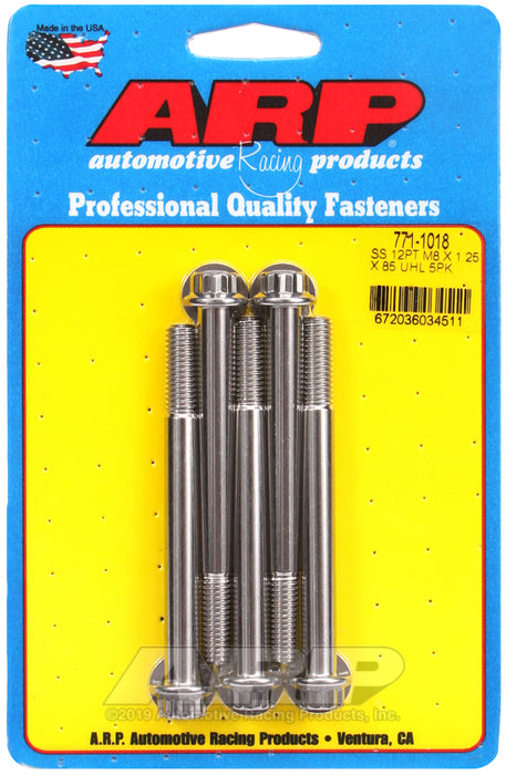 ARP M8 x 1.25 x 85 12pt SS bolts