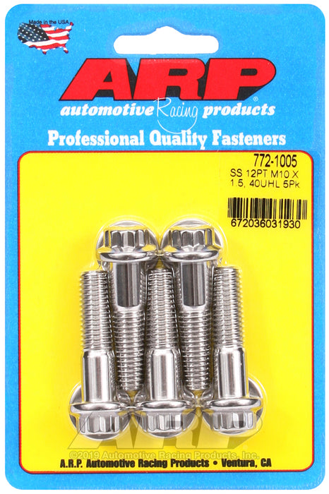 ARP M10 x 1.50 x 40 12pt SS bolts