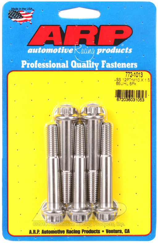 ARP M10 x 1.50 x 65  12pt SS bolts