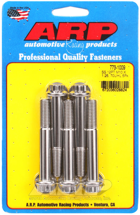 ARP M10 x 1.25 x 70 12pt SS bolts
