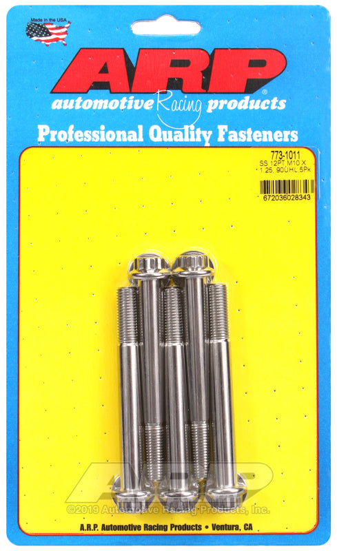 ARP M10 x 1.25 x 90  12pt SS bolts