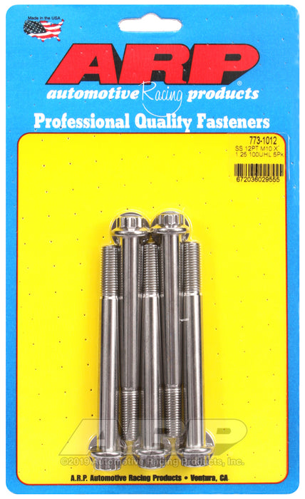 ARP M10 x 1.25 x 100 12pt SS bolts