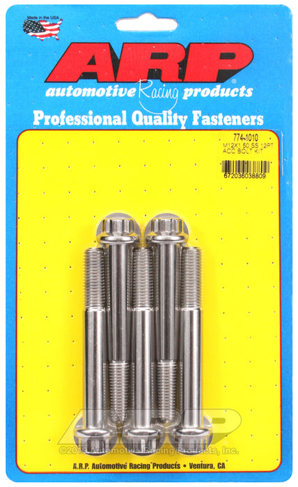 ARP M12 x 1.50 x 90 12pt SS bolts