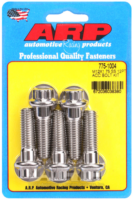 ARP M12 X 1.75 X 40 12pt SS bolts