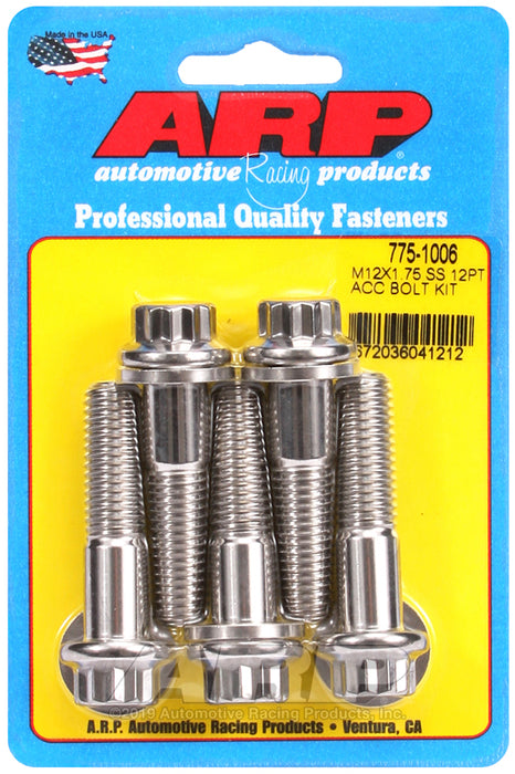 ARP M12 X 1.75 X 50 12pt SS bolts