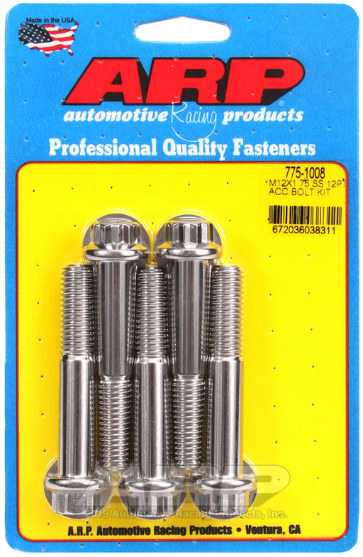 ARP M12 X 1.75 X 70 12pt SS bolts
