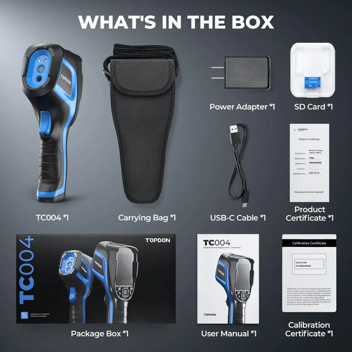 Topdon USA TC004 Handheld Portable Thermal Imaging Camera - Mechanic Super Store