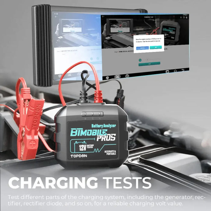 Topdon USA BTMobile ProS 12V Wireless Battery Analyzer - Mechanic Super Store