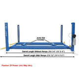 Atlas 412 12,000 lb Commercial  4-Post Lift + RJ6 Jacks Combo