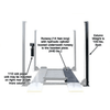 Atlas Garage PRO8000EXT 4 Post Lift + RJ35 Sliding Jacks Combo