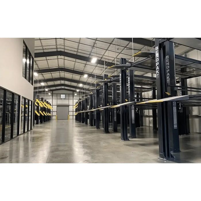 BendPak HD-973PX 9,000 and 7,000 Lb. Capacity Three-Level Parking Lift - Mechanic Super Store