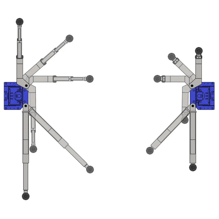 Ideal - TP10KAC-DX 10,000 lb 2 Post Clear Floor - Direct Drive - Bi-Symmetric - 3 Stage - Single Point ALI Certified W/PU - Mechanic Super Store