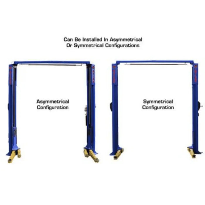 Atlas Platinum PVL10 ALI Certified Commercial Overhead 10,000 lb. Capacity 2 Post Car Lift - Mechanic Super Store