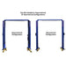 Atlas Platinum PVL10 ALI Certified Commercial Overhead 10,000 lb. Capacity 2 Post Car Lift - Mechanic Super Store