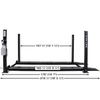 Atlas ALI Certified APEX 8 4-Post Lift + RJ35 Sliding Jacks Combo